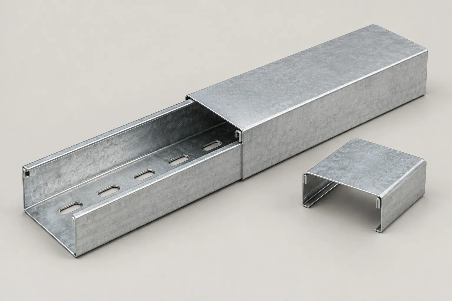 Raceway baja electro galvanized dengan cover dan jointing