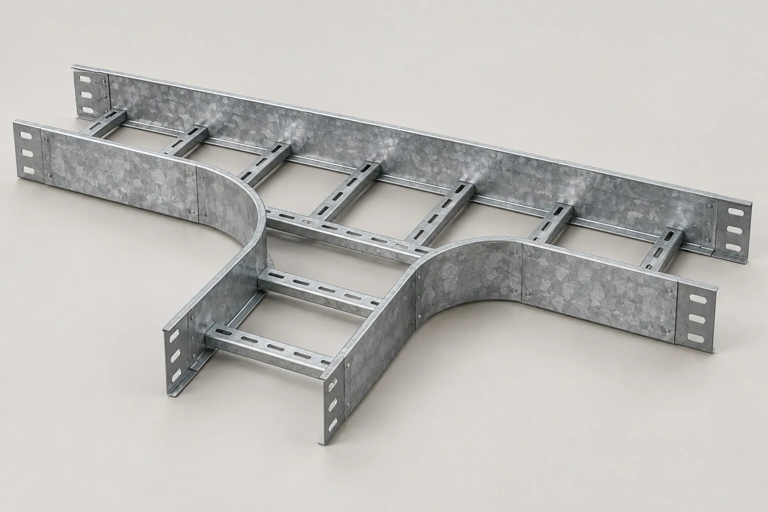 Fitting horizontal tee cable ladder HDG